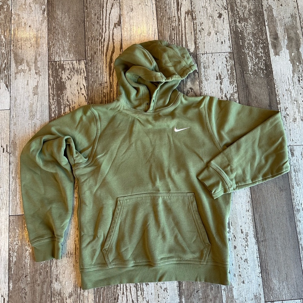 Nike Olive Green Pullover Hoodie